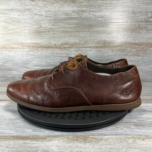 Timberland Men's Ortholite Brown Leather Lace Up Oxford Shoes Size 13